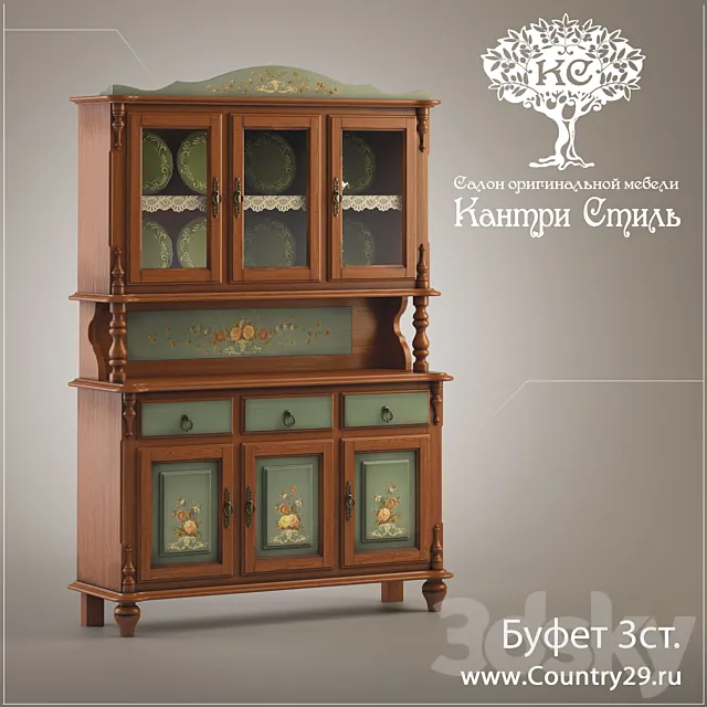 Buffet 3st. "Country Style" Albina 3D Model