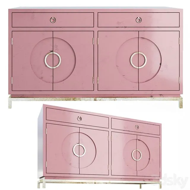 Buffet Disk Pink 3D Model