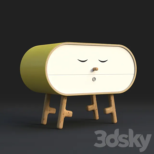 Buffet KETTLE Lllooch chest of drawers 3D Model