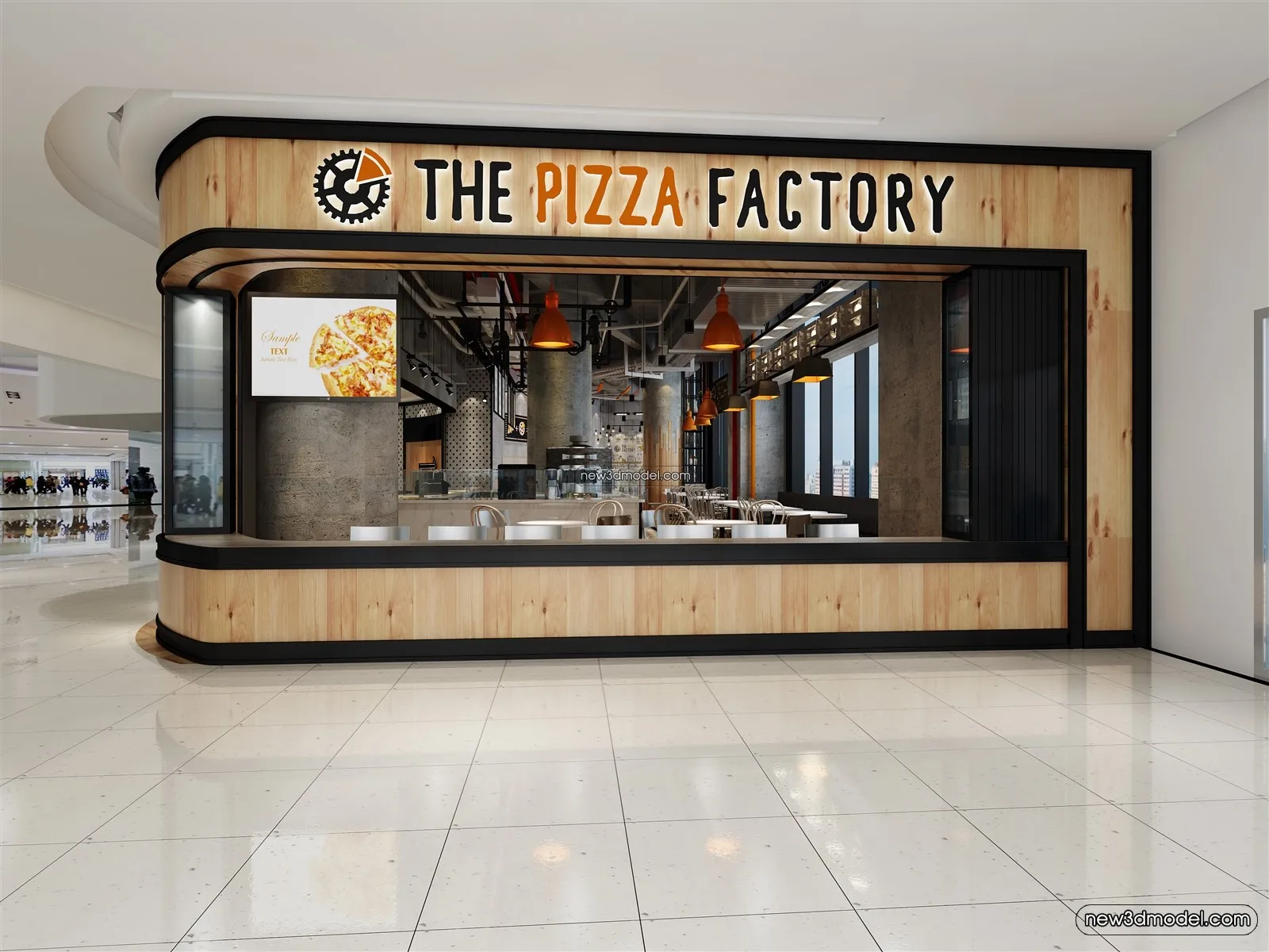 Buffet Restaurant of Hotels 3D Scenes - 3D Blocks - 117