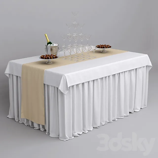 Buffet table 3D Model