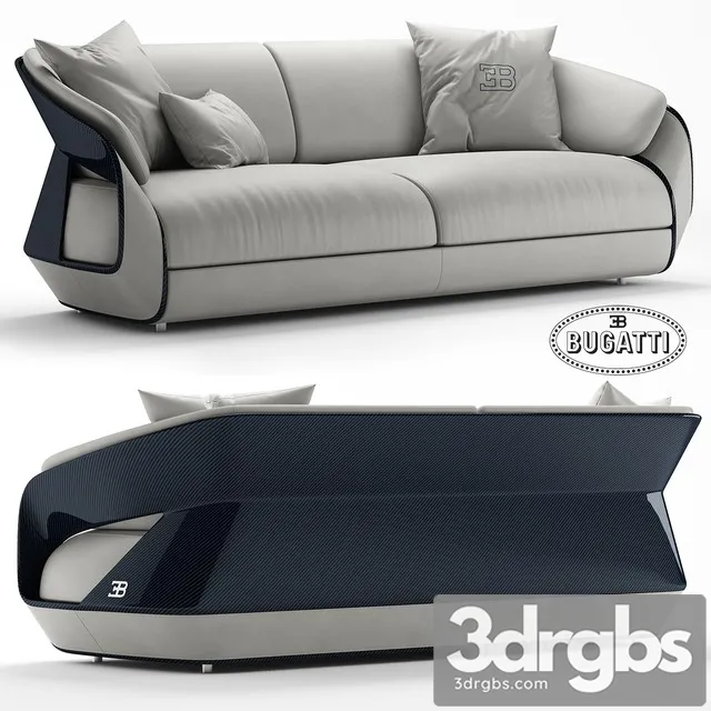 Bugatti Home Royal Sofa 3D Model Free