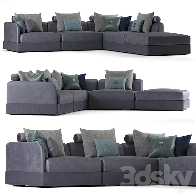 Bugatti Le Mans modular sofa 3D Model