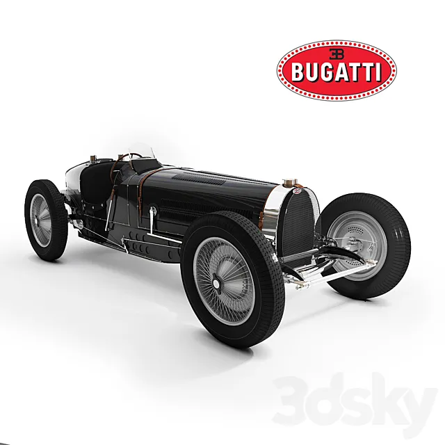Bugatti Type 59 Grand Prix 1933 3D Model