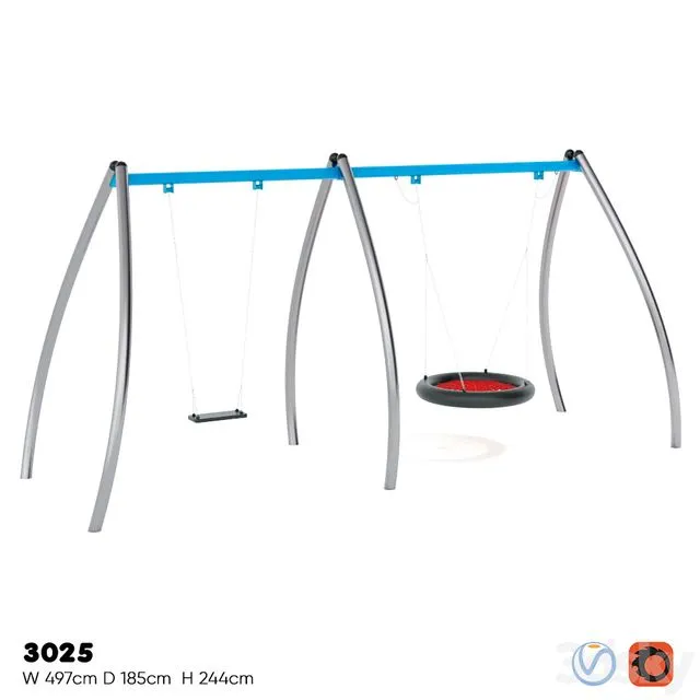 BUGLO. DOUBLE SWING 3025 3D Model