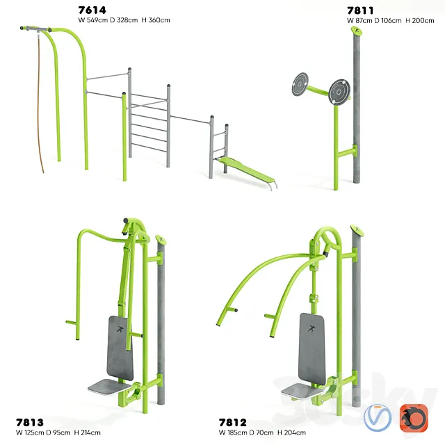 BUGLO. SPORT EQUIPMENT 3D Model