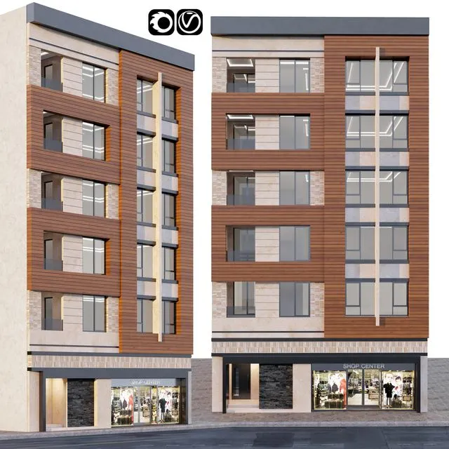 Building 002 3D Model