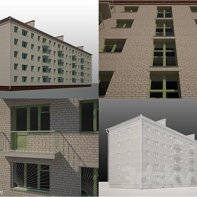 building  447-series 3D Model