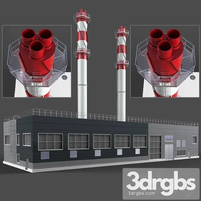 Building Boiler Room 2 3D Model Free