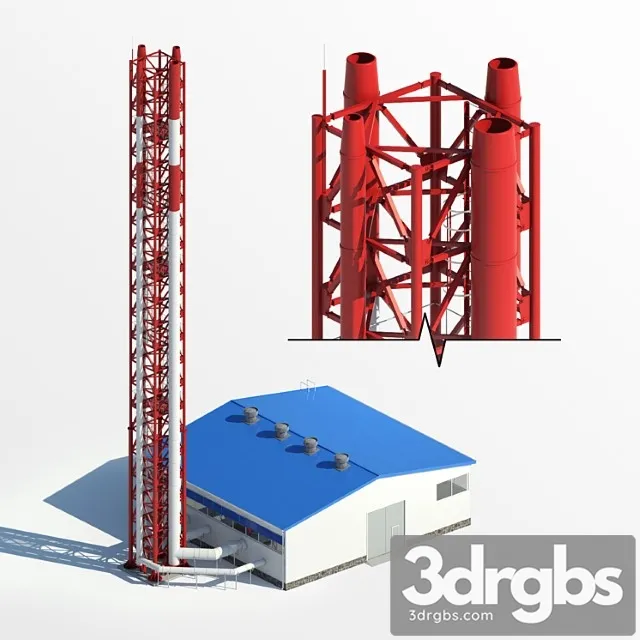 Building Boiler Room 3D Model Free