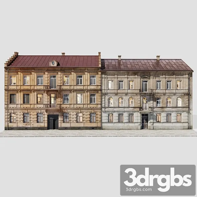 Building Facades Vol 1 3D Model Download