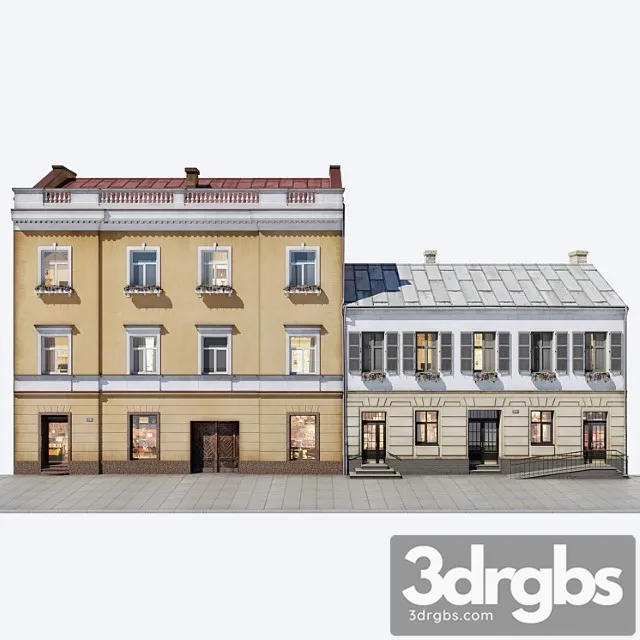Building Facades Vol 2 3D Model Free