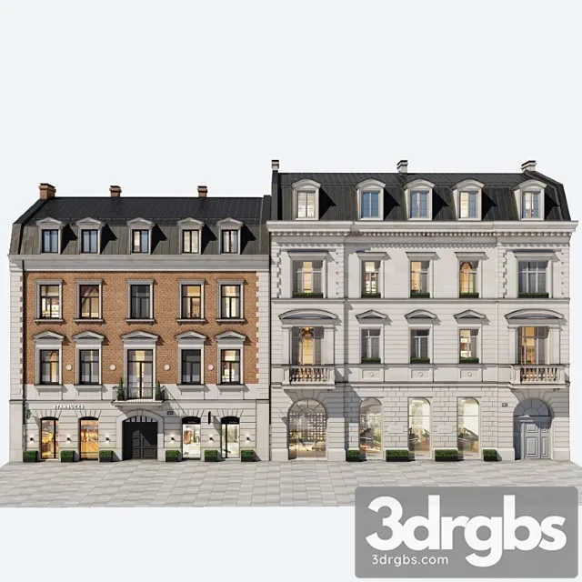 Building Facades Vol 31 3D Model Free