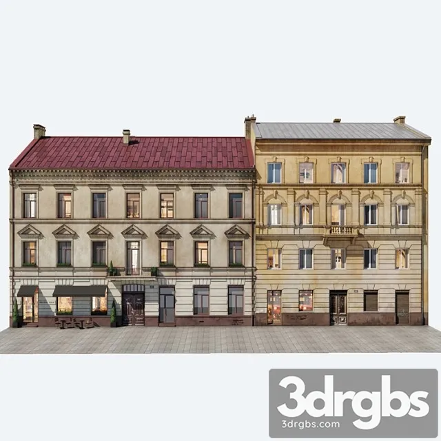 Building Facades Vol 4 3D Model Download