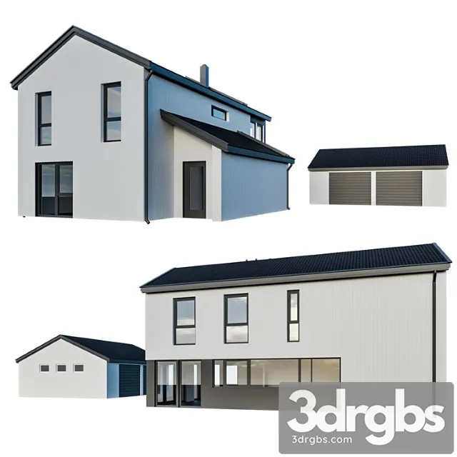 Building House 004 3D Model Download