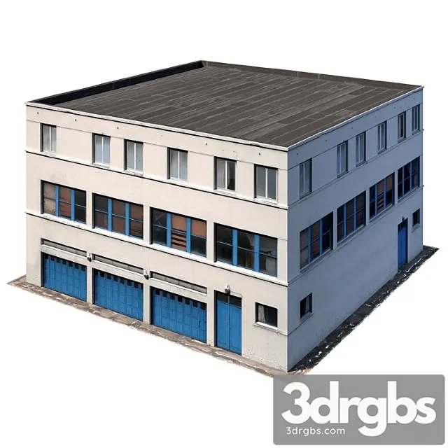 Building Lov Poly 8k Techture 3D Model Free