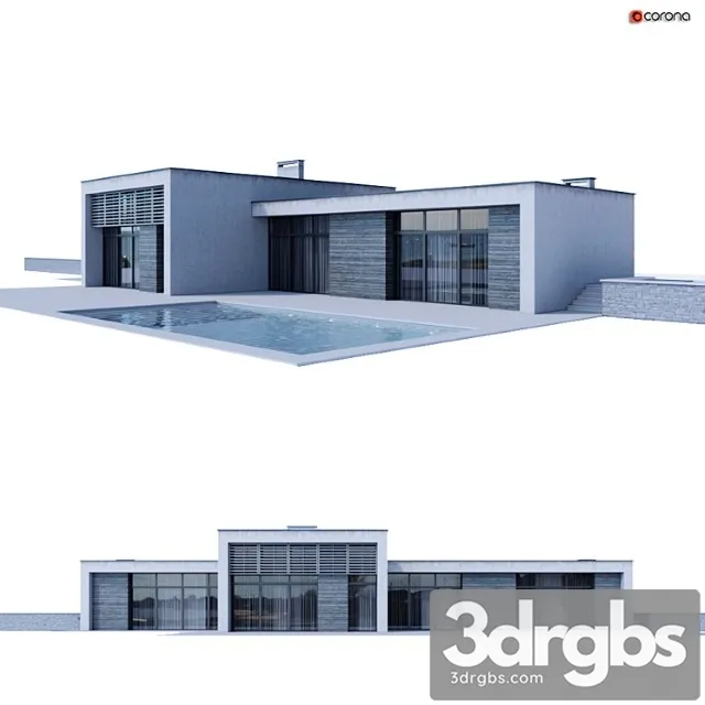 Building Minimalism 3D Model Free