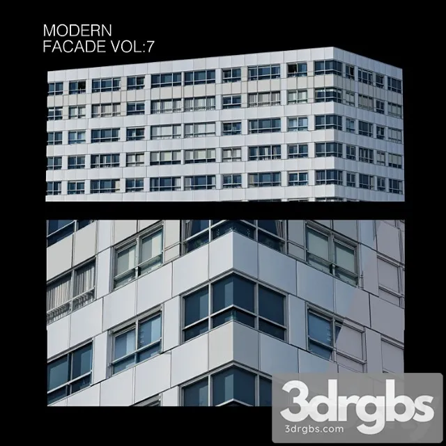 Building Modern Facade Vol 7 3D Model Free