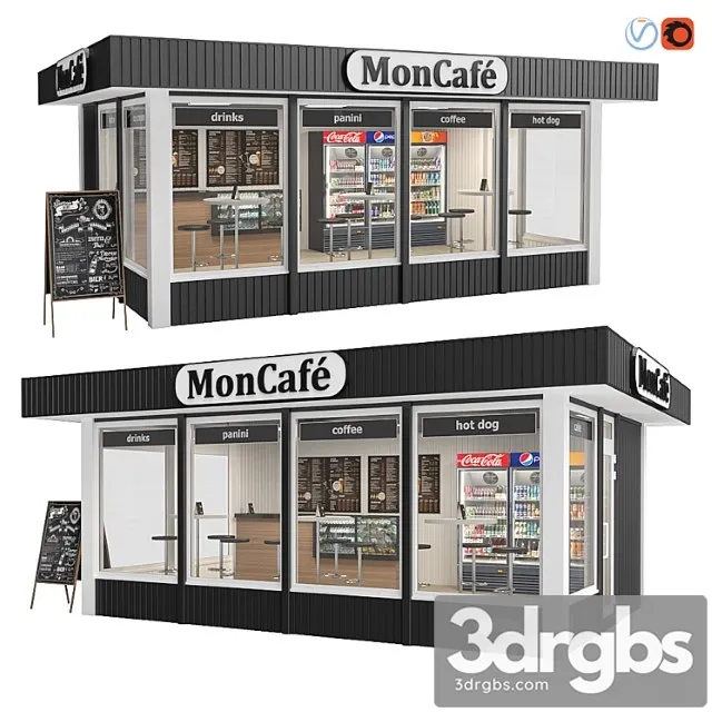 Building Moncafe 3D Model Free