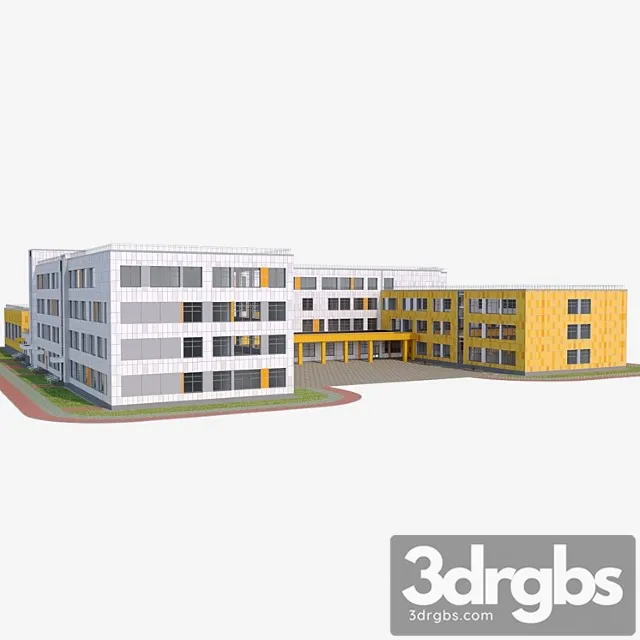 Building School 3D Model Download