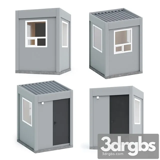 Building Security Post 3D Model Download