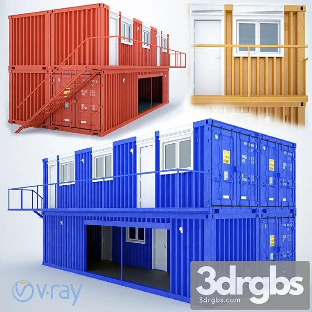 Building Shipping Container Homes 3D Model Download