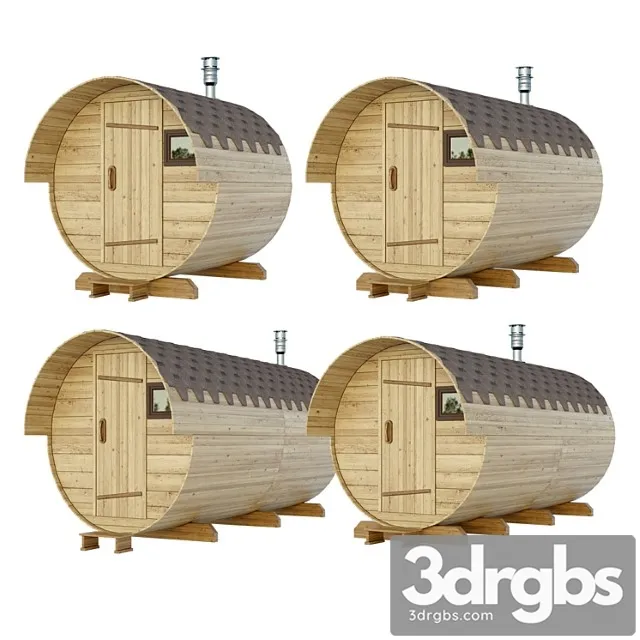 Building The Bath Is Cylindrical 3D Model Download