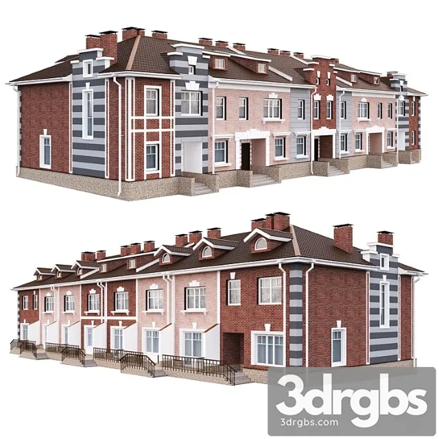 Building Townhouse 3D Model Download