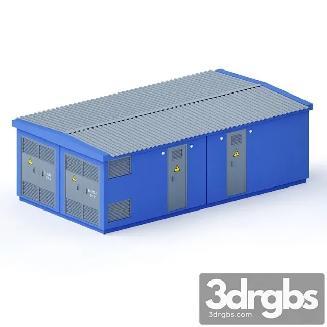 Building Transformer Substation 3D Model Download