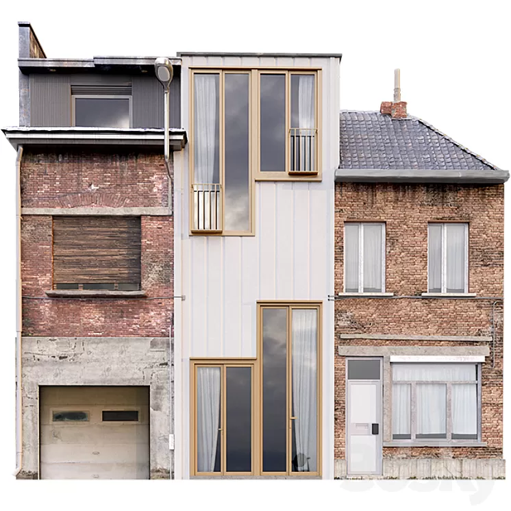 Building's facade 3D Model