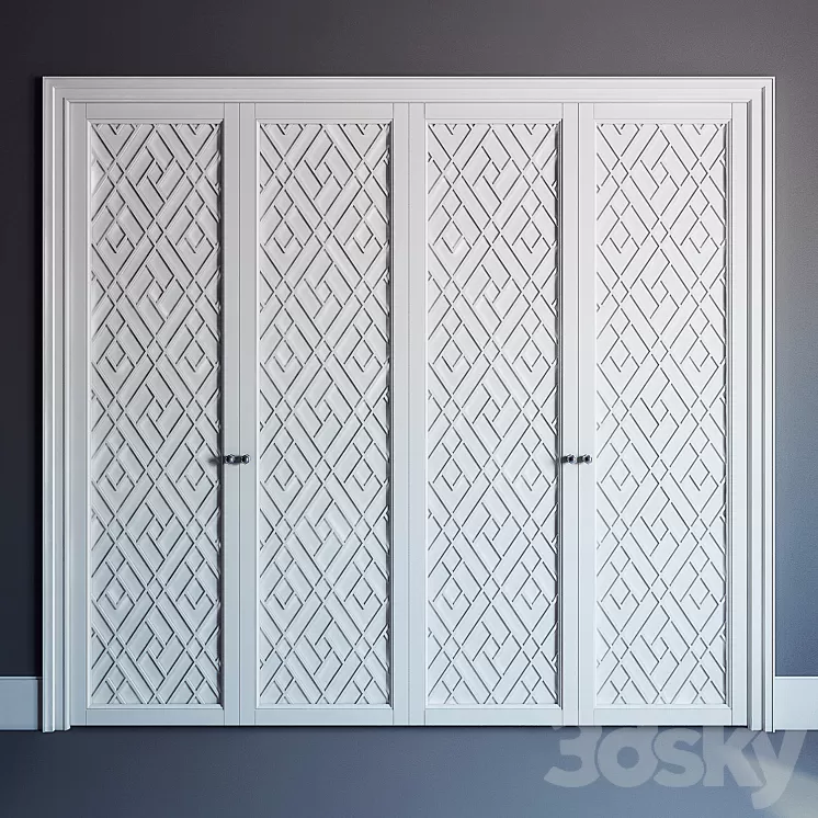 Built-in closet \ fitted wardrobe 3D Model