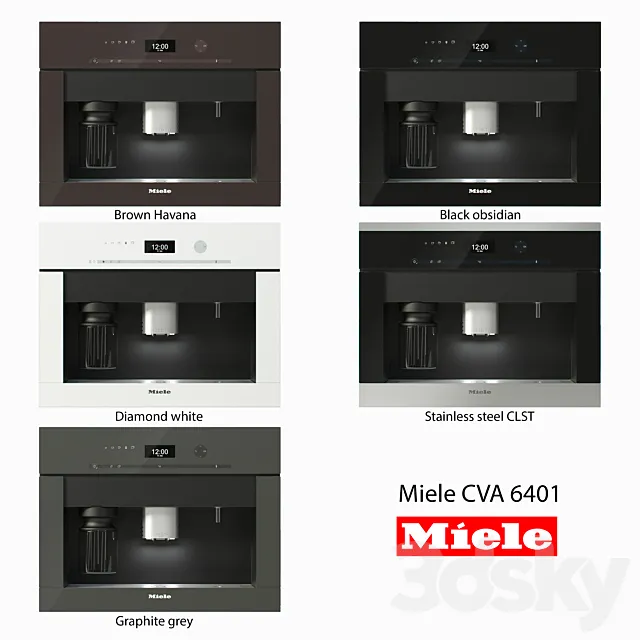 Built-in coffee machine - CVA 6401 3D Model