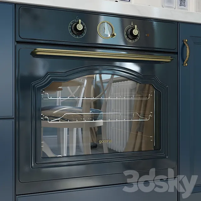 Built in electric oven Gorenje BO53CLI BO53CLB 3D Model