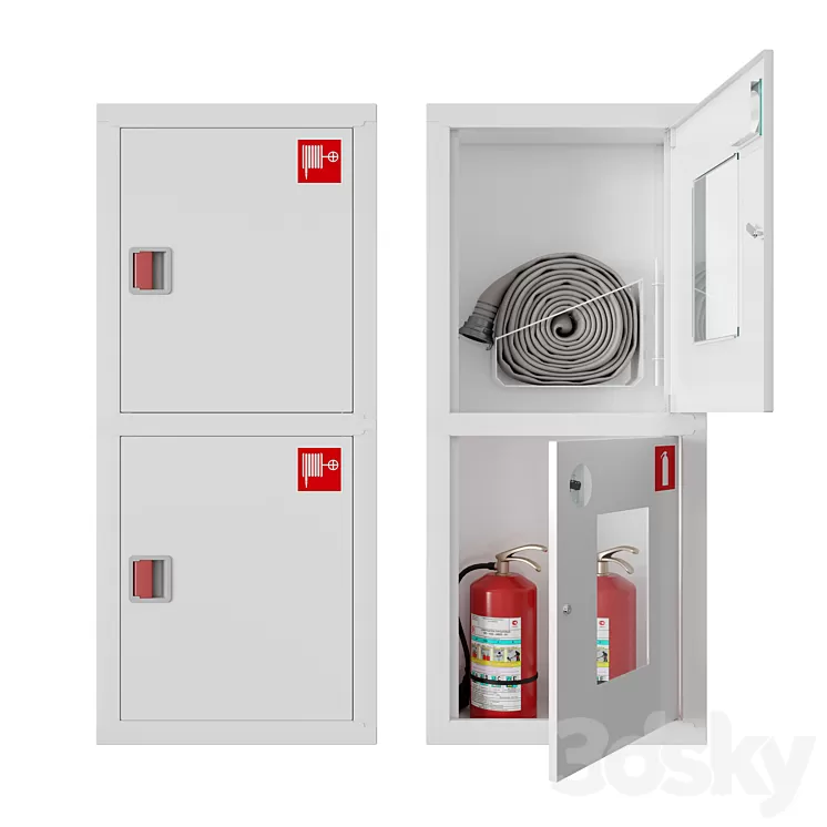 Built-in fire cabinets