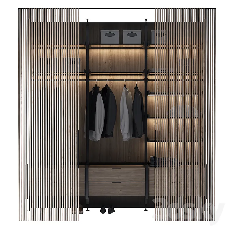 Built-in hallway ARMADIO DANDY 3D Model Free Download