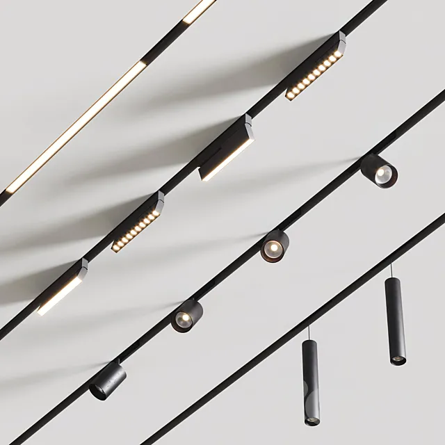 Built-in magnetic lamps UNIVERSE 3DModel