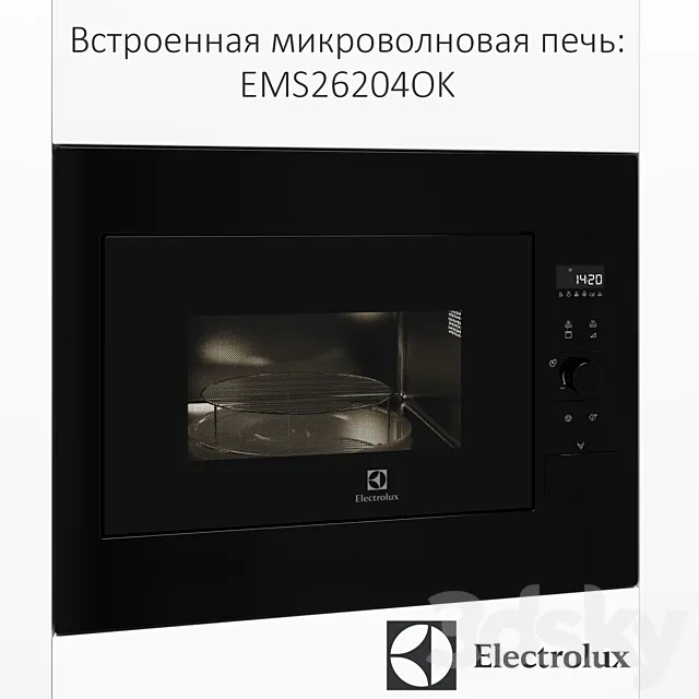 Built-in microwave Electrolux EMS26204OK 3D Model