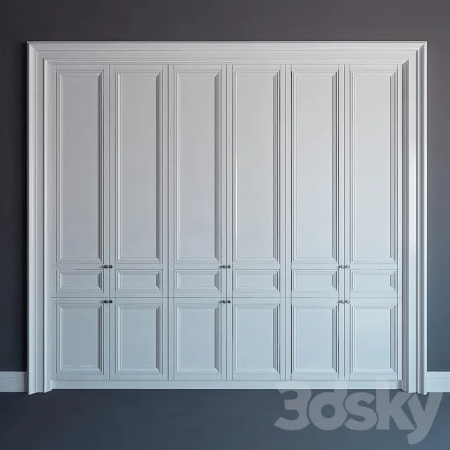 Built-in wardrobe 10 \ fitted wardrobe 10 3DModel