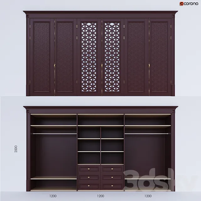 Built-in wardrobe 7 3DModel
