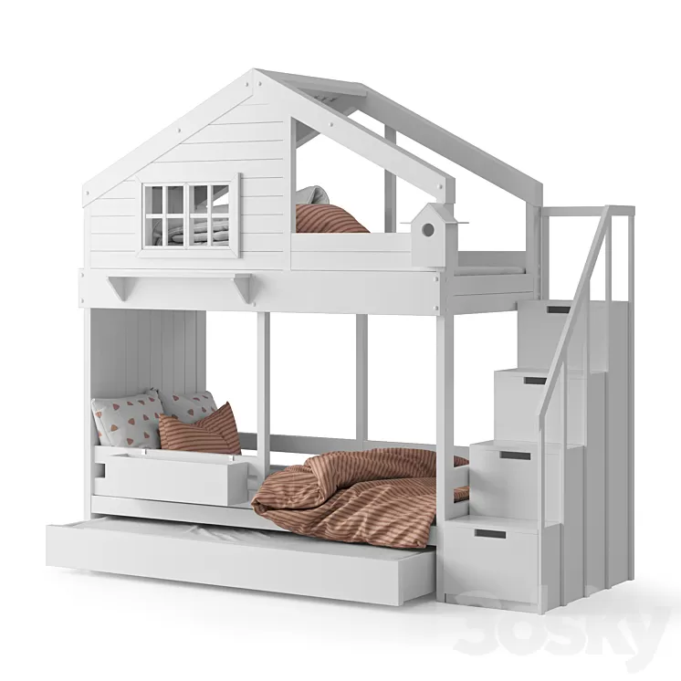 "Bukwood bed-house ""Cozy Nest""" 3D Model Free