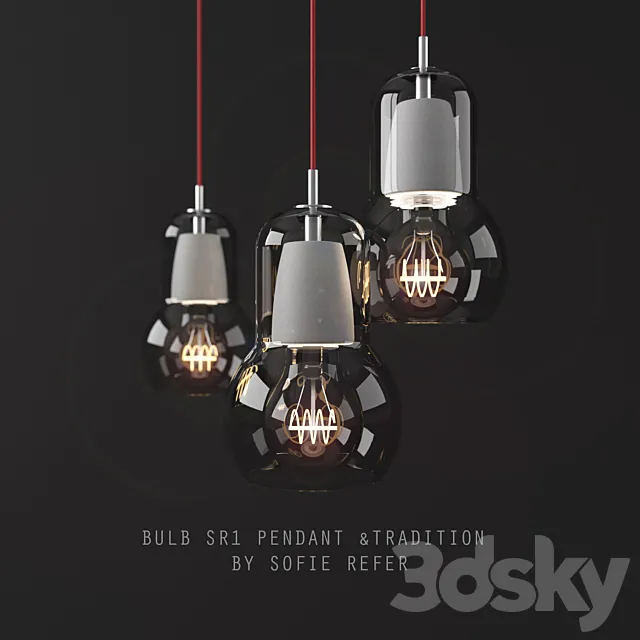 Bulb SR1 pendant 3D Model