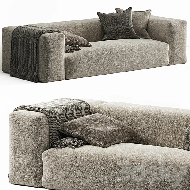 Bulky Sherling Sofa by Layered 3DModel