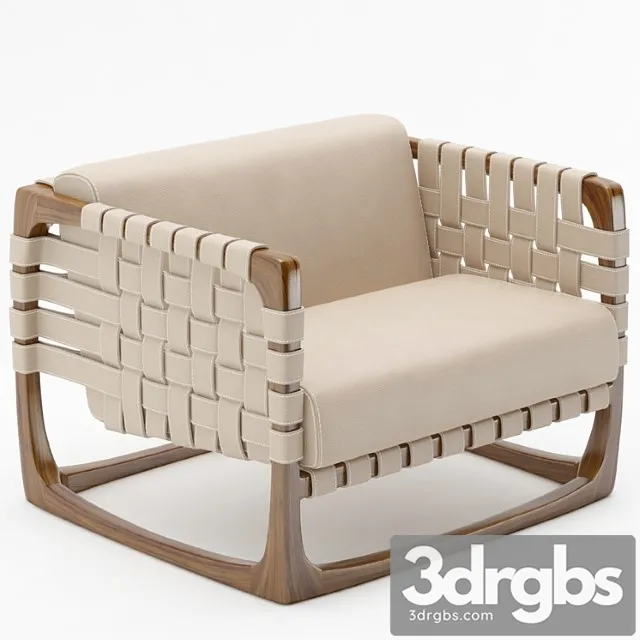 Bungalow armchair by riva 1920 3D Model Free