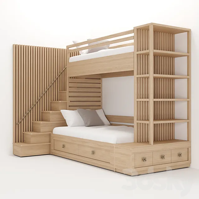 Bunk bed 3D Model