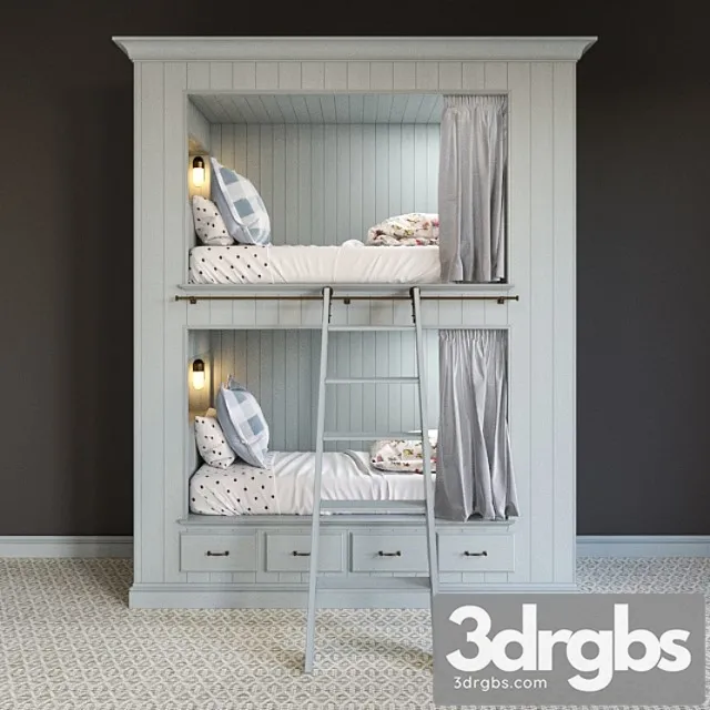 Bunk Bed 3D Model Free