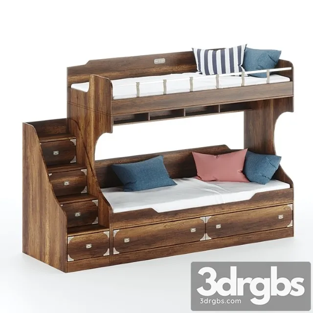 Bunk Bed Hoff Navigator 3D Model Free