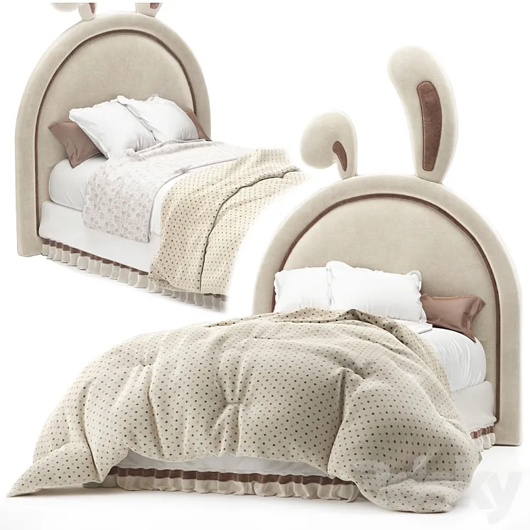 Bunny bed 3D Model Free