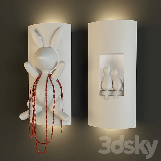 Bunny & Cats 3DModel