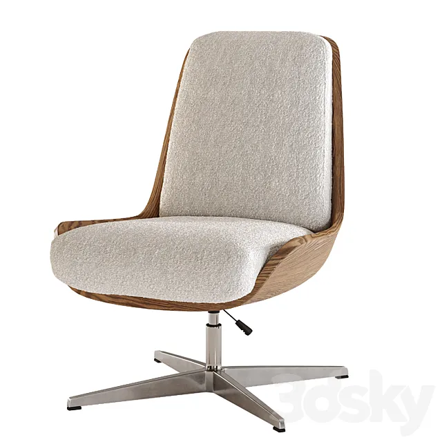 Burbank Desk Chair 3D Model