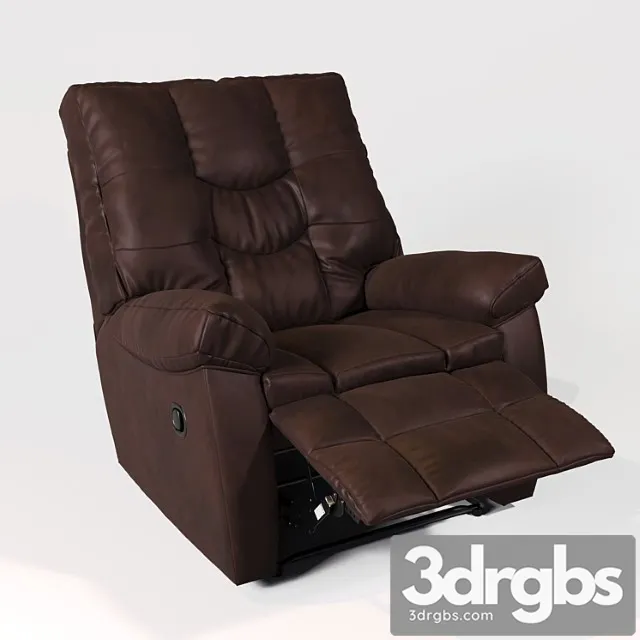 Burgett espresso power rocker recliner 3D Model Free
